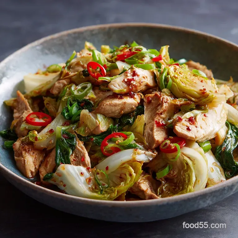 Chicken Cabbage Stir Fry the Proper Wokfired Weeknight Hero presentation