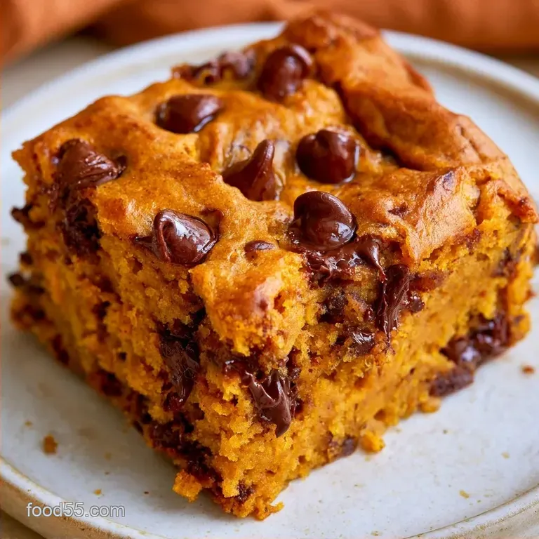 Keto Pumpkin Chocolate Chip Bars in 40 Min