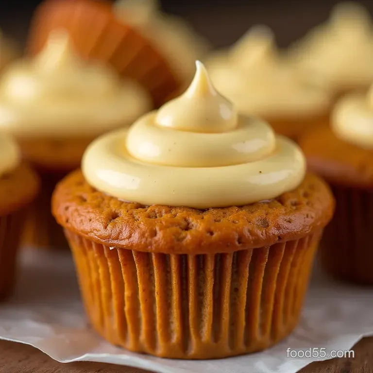 Pumpkin Cream Cheese Muffins with Cinnamon Streusel presentation