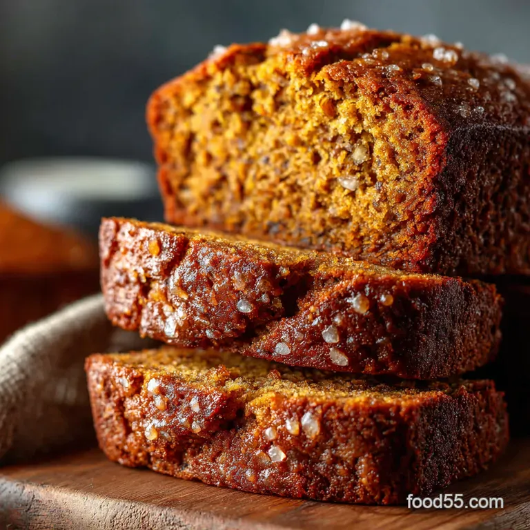 Pumpkinbanana Spice Loaf presentation