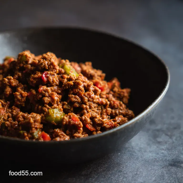 ¡Qué Rico! Classic Cuban Picadillo presentation