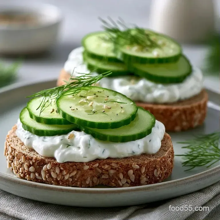 Dainty finger sandwiches arranged on a white ceramic platter with fresh mint sprigs and a light dusting of pepper.