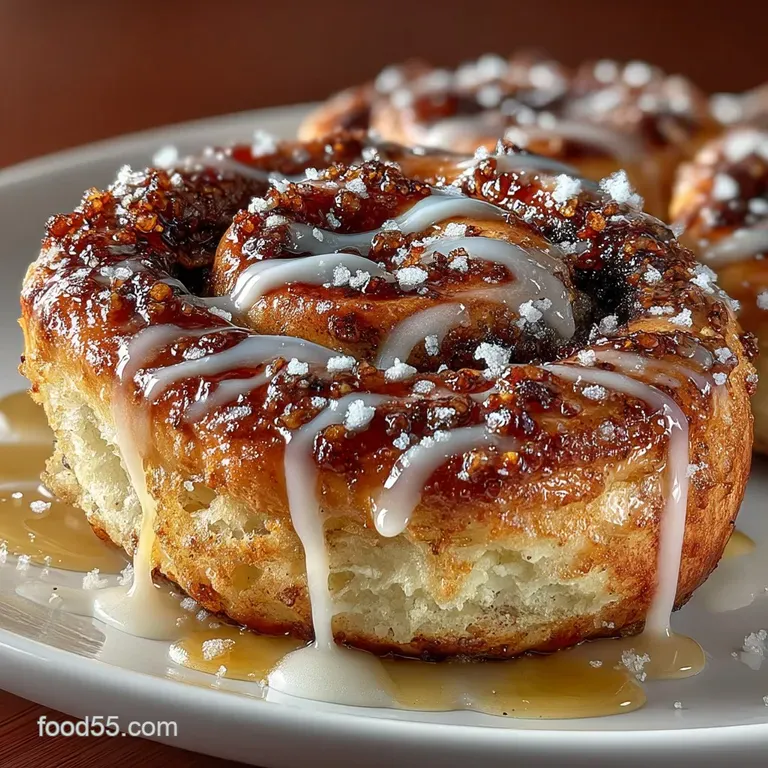 Lightning Strike Mini Cinnamon Rolls with Speed Glaze presentation