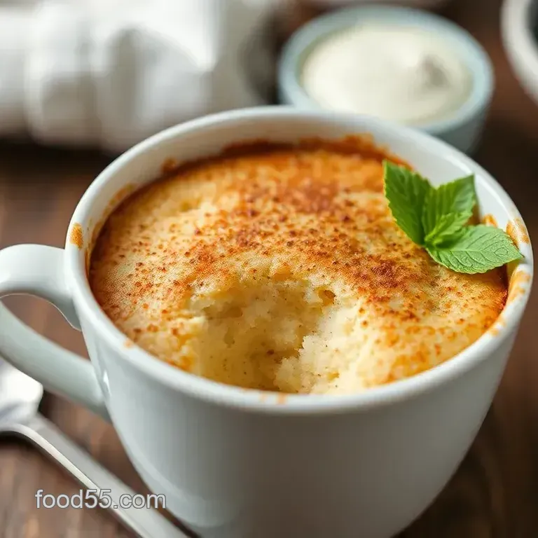 Quick Mug Cake with Pancake Mix Delight