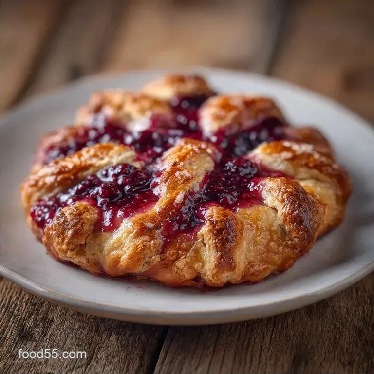 Quick Mulberry Galette: Buttery and Crisp