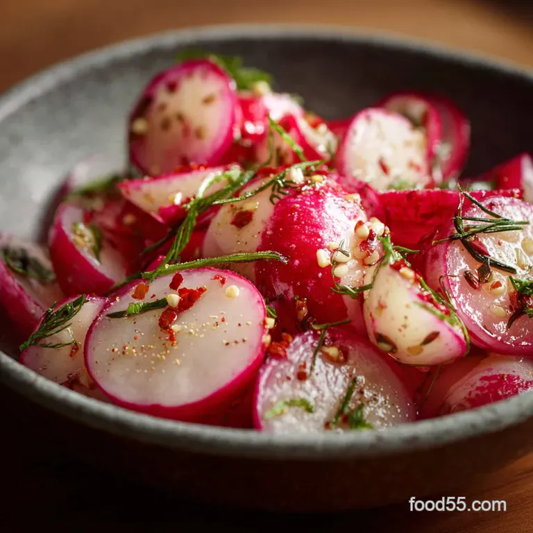 Quick Pickled Radishes: the Scarlet Crunch Ready in Under 30 Minutes presentation