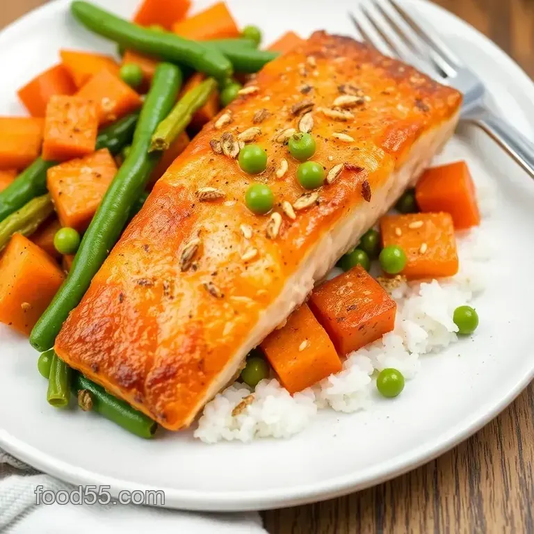 Quick Salmon Dog Food with Sweet Potatoes presentation