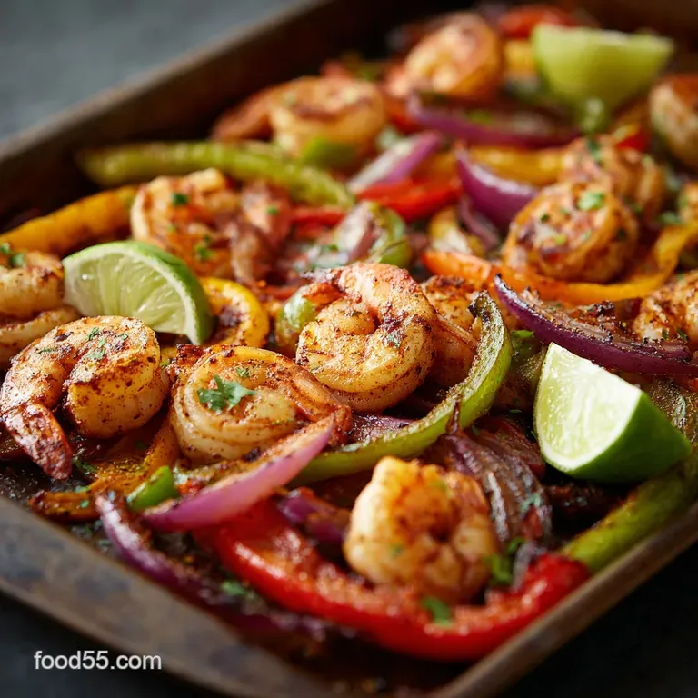 Sheet Pan Shrimp Fajitas the Best Quickest Minimalmess Recipe presentation