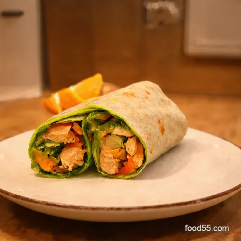 Rainbow Chicken Hummus Wraps a Healthy Lunchtime Revolution presentation