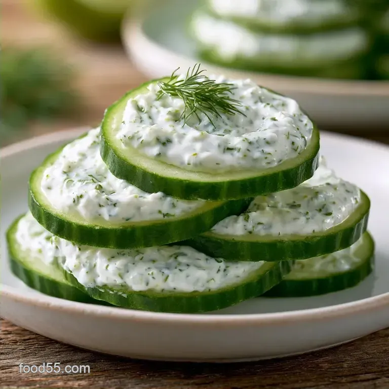 Ranch Dill Cucumber Sandwiches with Fresh Dill