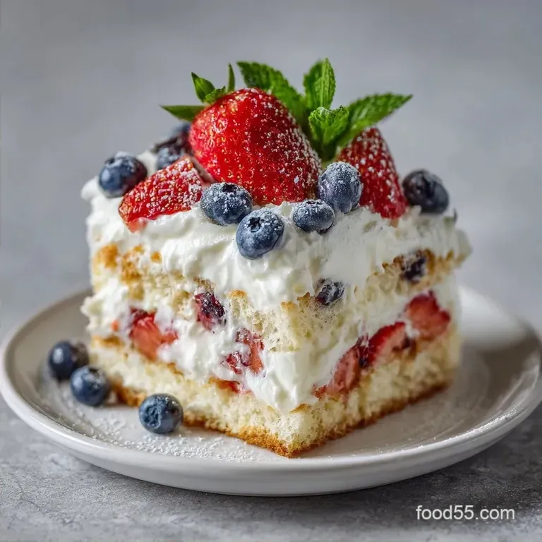 Red White Blue Fruit Trifle: Creamy and Fresh