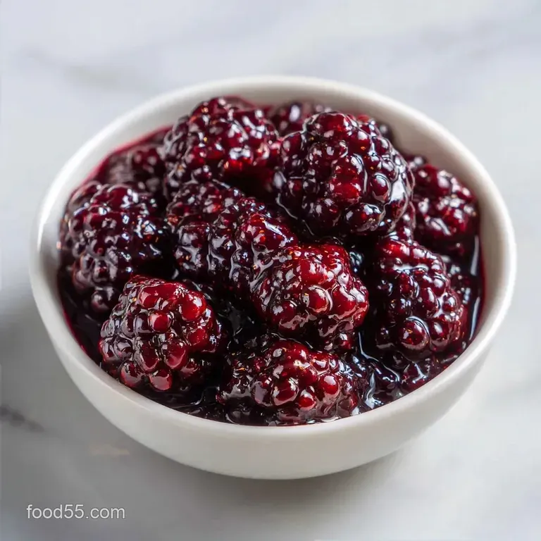 Refined Sugar Free Mulberry Jam: Rich and Jammy