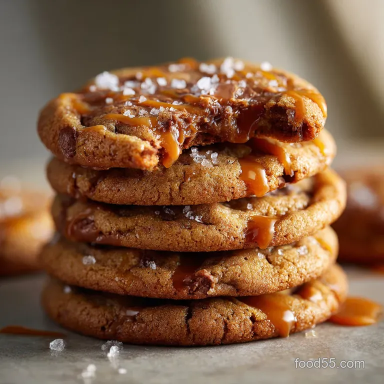 Rolo Cookies: the Ultimate Chewy Salted Caramel Bomb Recipe presentation