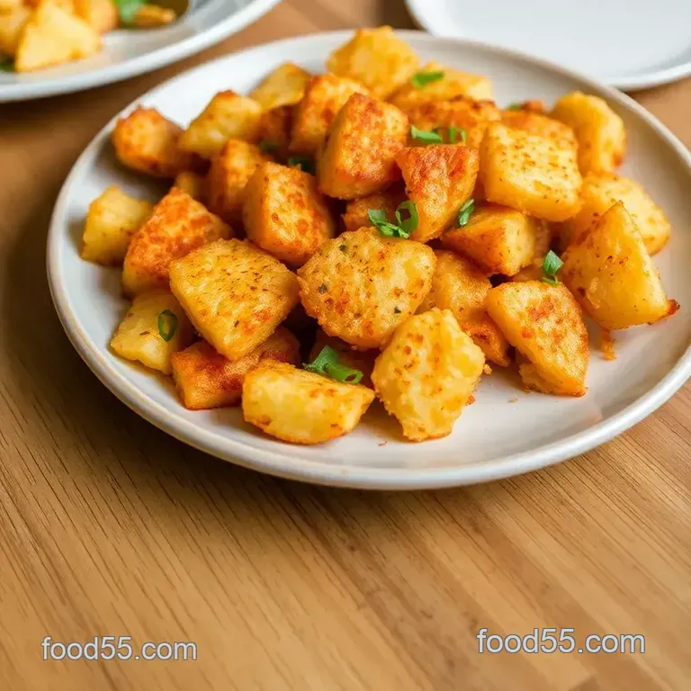 Saut&eacute; Spicy Hash Browns with Paprika presentation