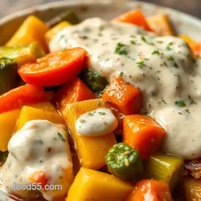 Delicious Sautéed Veggies with Creamy Julian Sauce