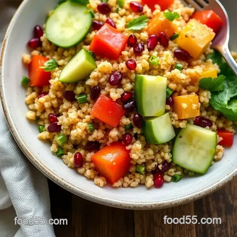 Savor Spiced Quinoa Salad - Quick & Healthy presentation