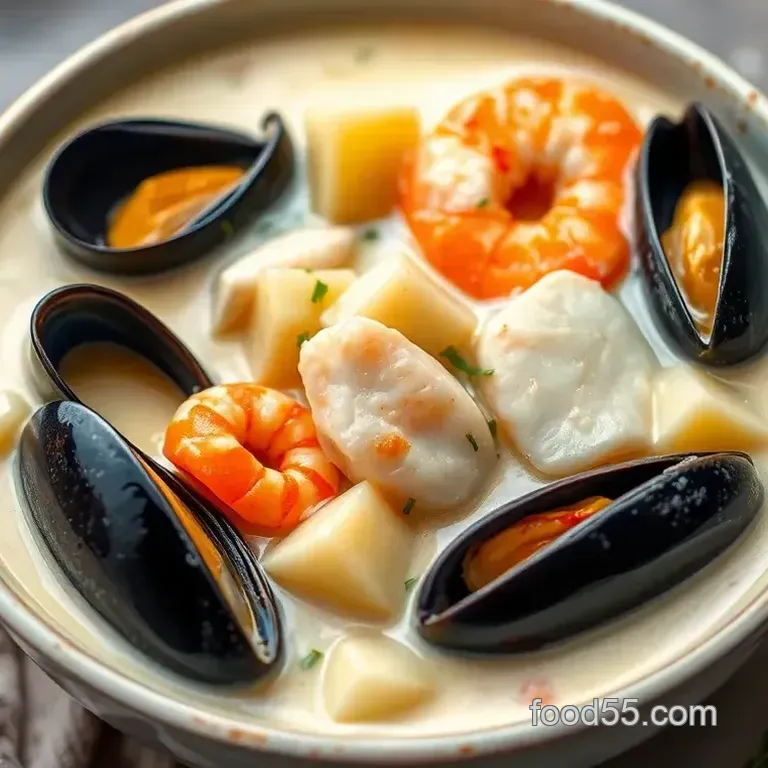 Deliciously Savoring Creamy Seafood Chowder in 45 Mins: A Coastal Comfort Food