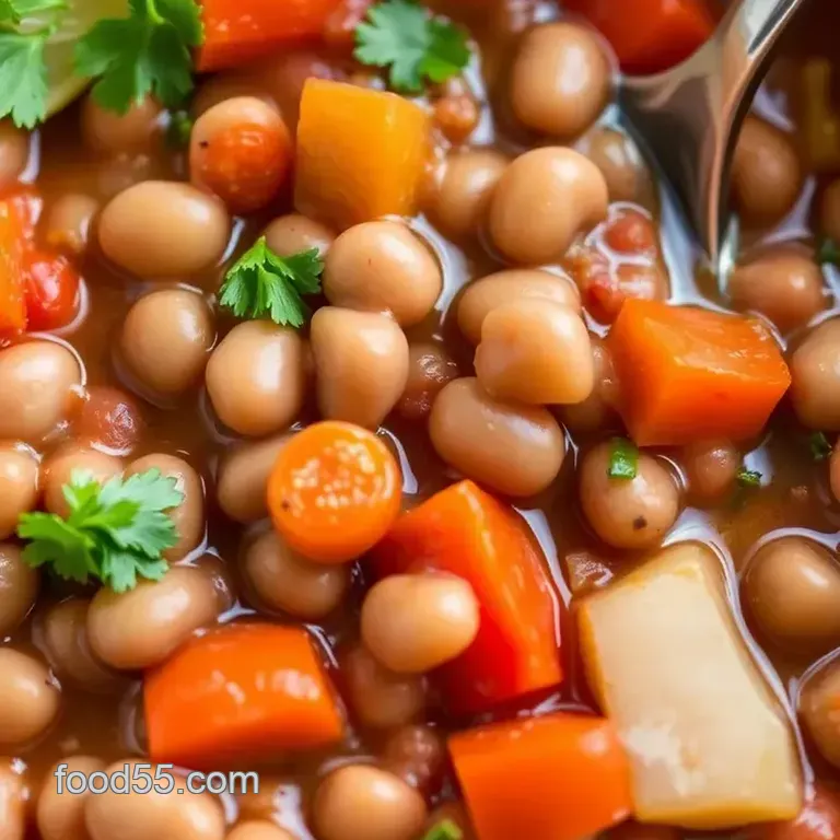 Savoring Rio Zape Beans: Hearty Comfort Stew presentation