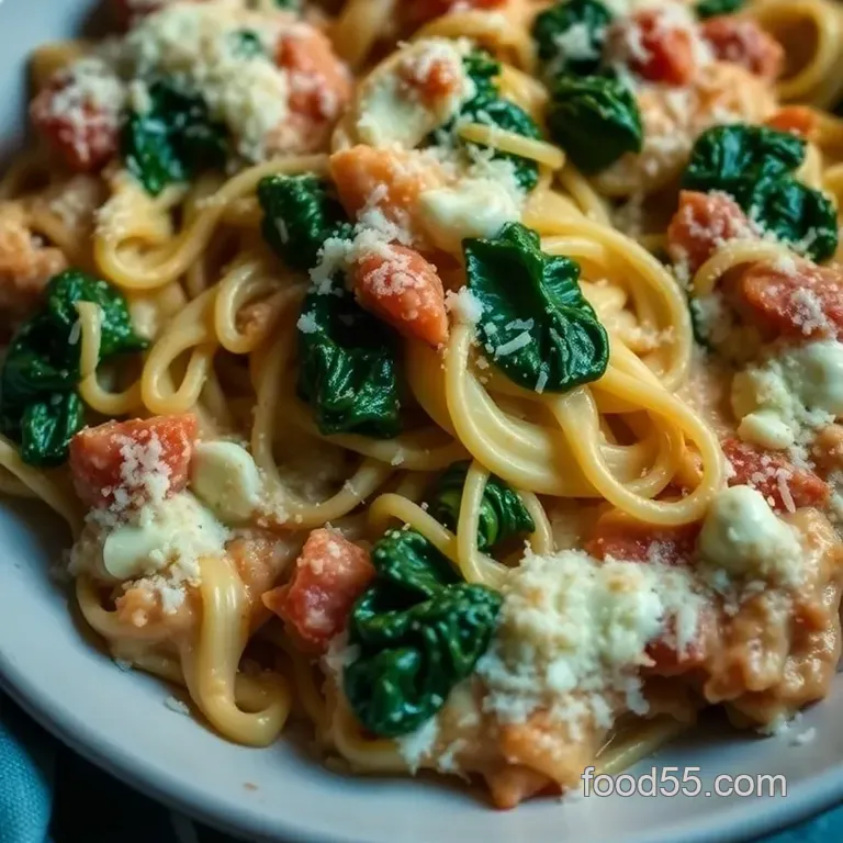 Savory Creste Di Gallo with Ricotta and Spinach presentation