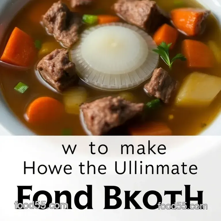 Savory Fond Broth Recipe presentation