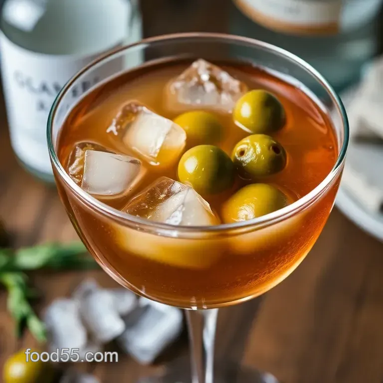 Savory & Sophisticated: The Perfect Dirty Gin Martini presentation