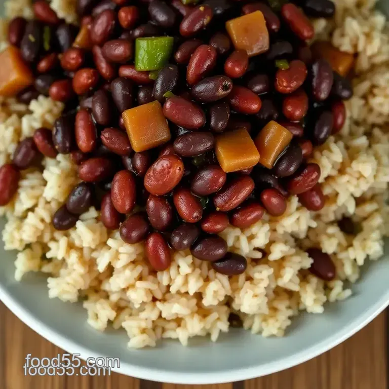 Savory Southern-Style Blue Runner Red Beans & Rice presentation