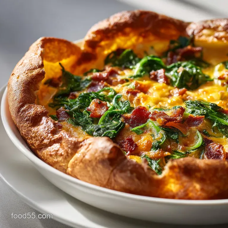 Breakfast for Dinner Dishes: Giant Savoury Dutch Baby presentation