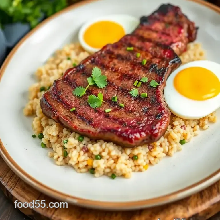 Sizzling Wagyu Beef Breakfast Skillet presentation