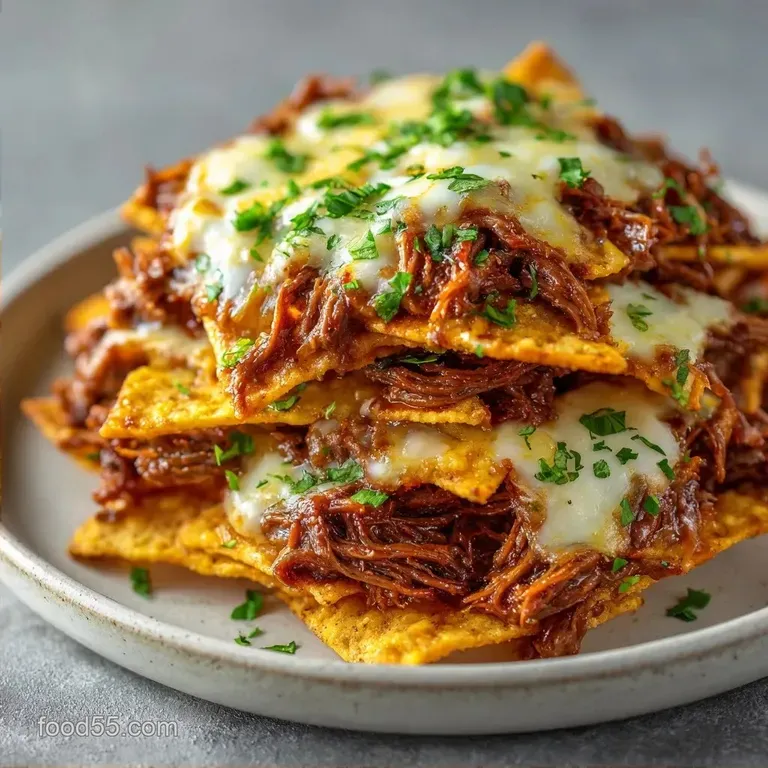 Shredded Beef Nachos: Tender and Slow-Cooked