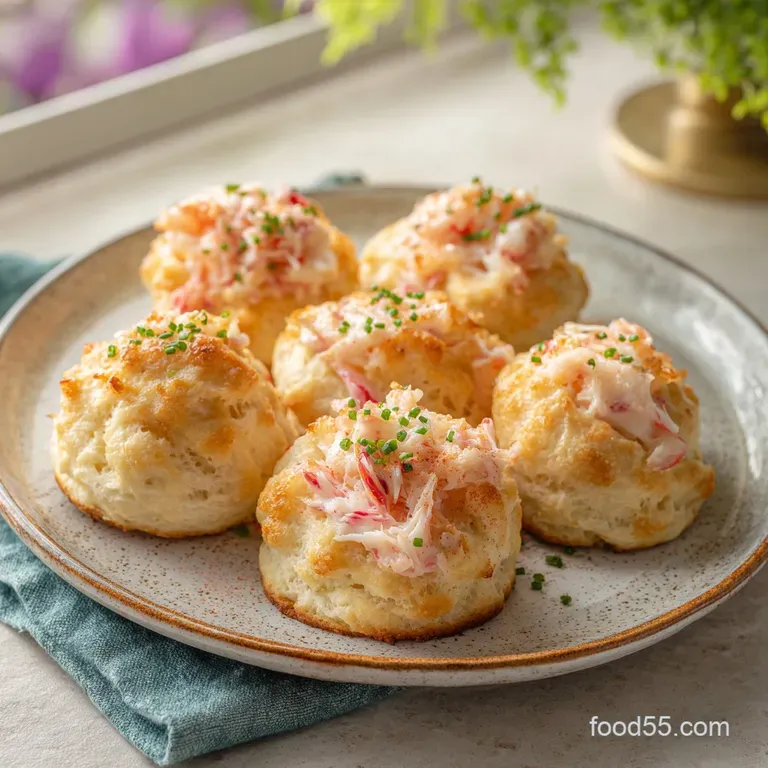 Shrimp and Crab Biscuit Melt: Zesty and Golden