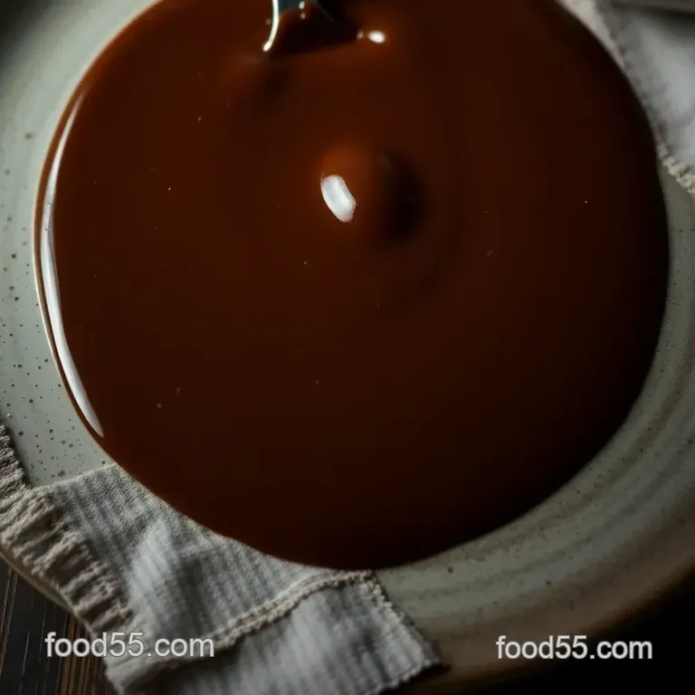 Silky Keto Chocolate Sauce - Healthy and Dairy-Free presentation