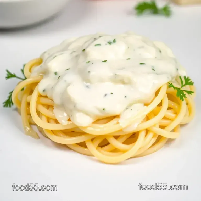 Silky Smooth Alfredo Sauce presentation