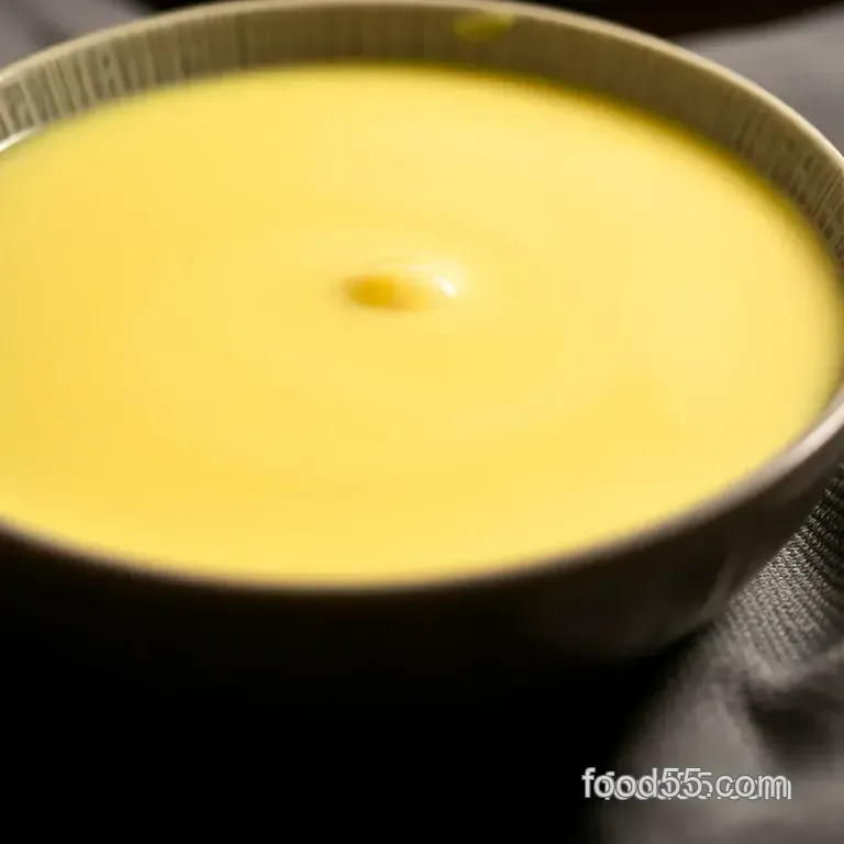 Silky Smooth Vanilla Bean Custard presentation