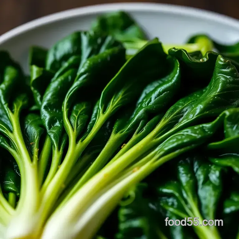 Simple Sautéed Bok Choy with Garlic and Ginger presentation