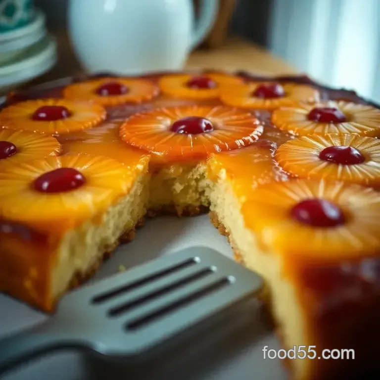 Simply Scrumptious Pineapple Upside-Down Cake (Cake Mix Hack!) presentation