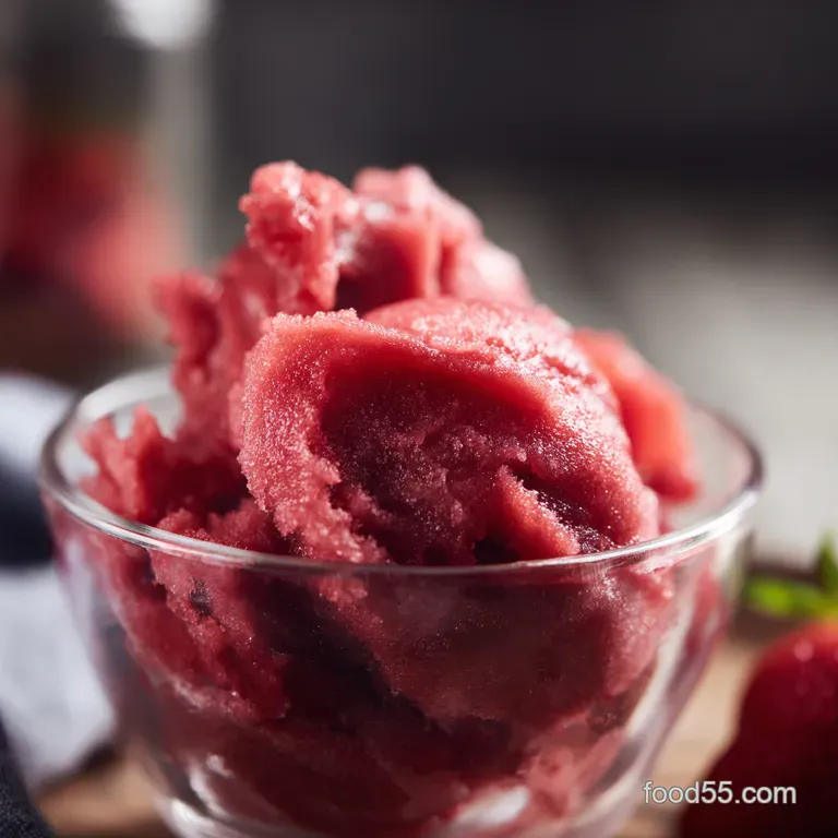 Simply Strawberries The Easiest Freshest Strawberry Sorbet