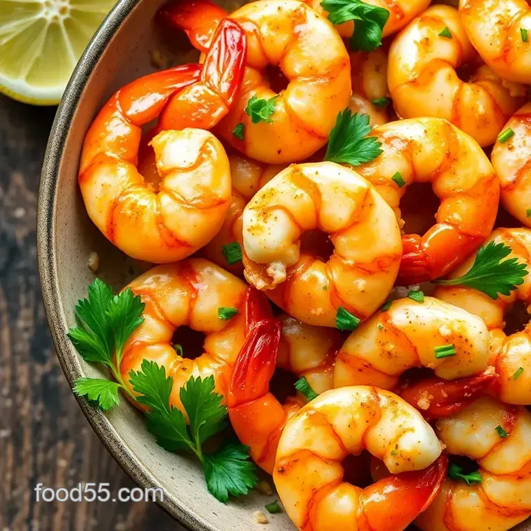 Sizzle Garlic Shrimp: A Quick and Delightful Seafood Treat presentation