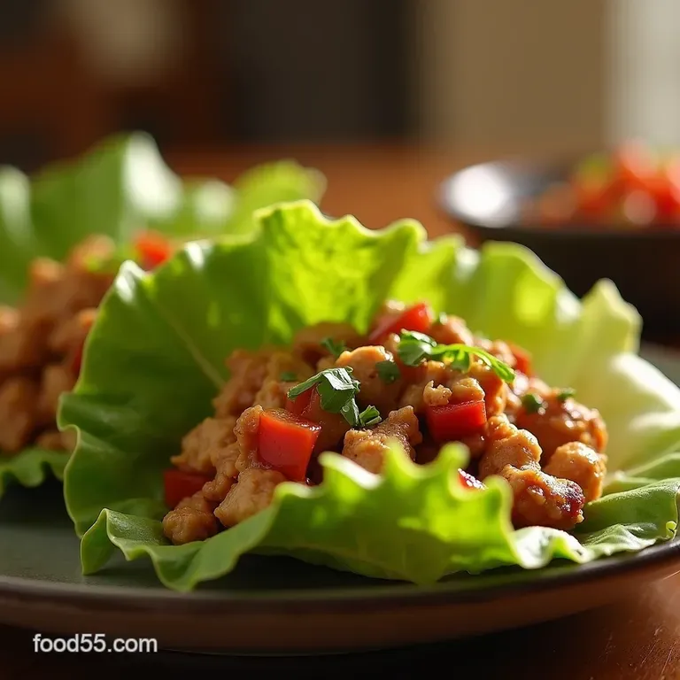 The Better Than Takeaway Sizzling Asian Chicken Lettuce Wraps presentation