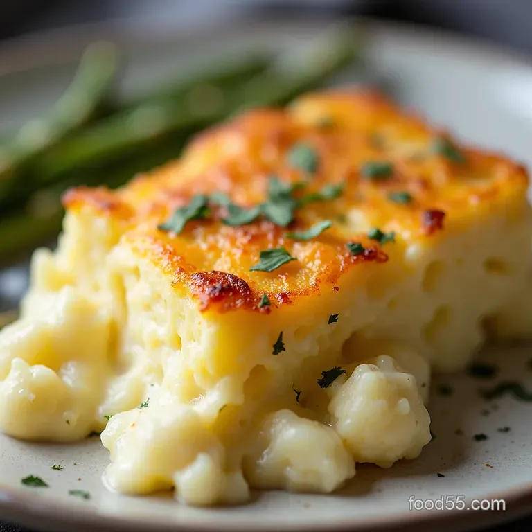 The Lighter Life Gratin Skinny Scalloped Potatoes with a Creamy Cauliflower Sauce