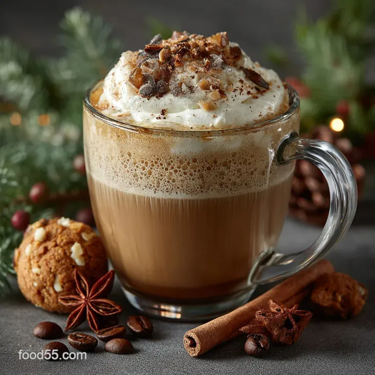The Festive Slowburn Luxurious Slow Cooker Gingerbread Latte presentation