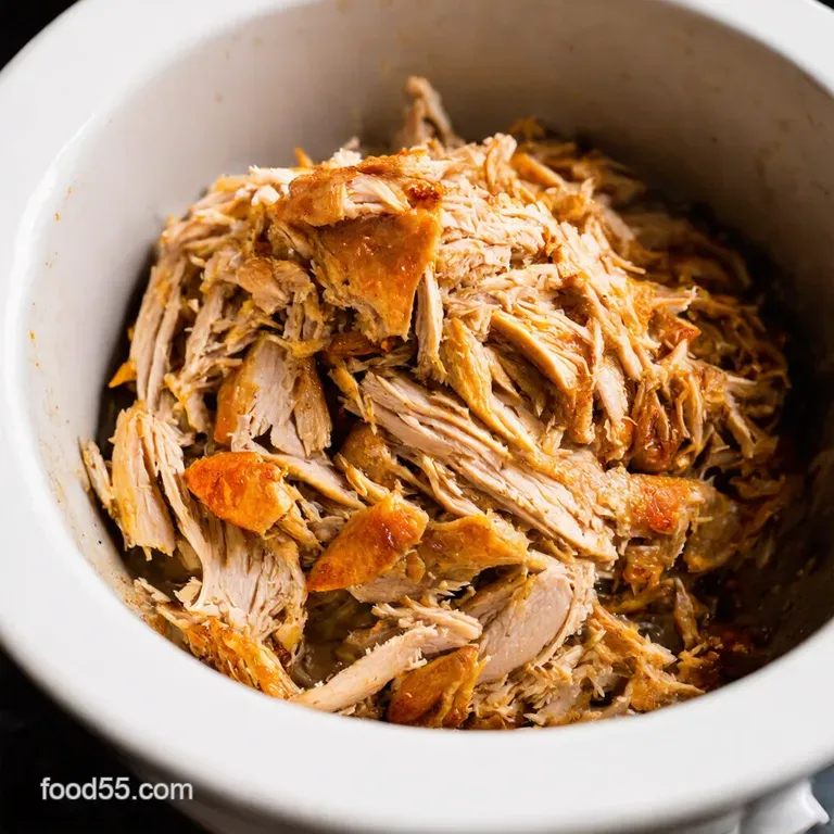 Slow Cooker Hurry Chicken Quickprep Shredded Chicken presentation