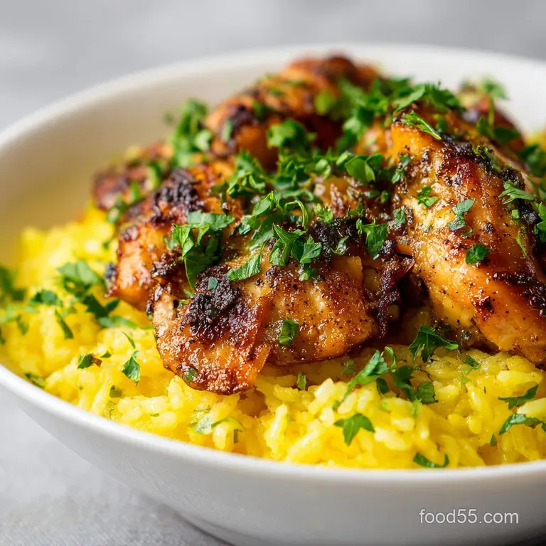 Slow Cooker Lemon Herb Chicken and Rice: Tender