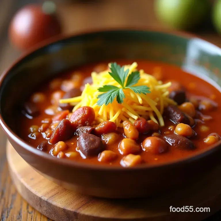 The Nosquabble Slow Cooker Turkey Chili a Family Favourite presentation