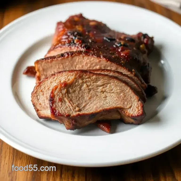 Southern-Style Smoked Tender Brisket presentation