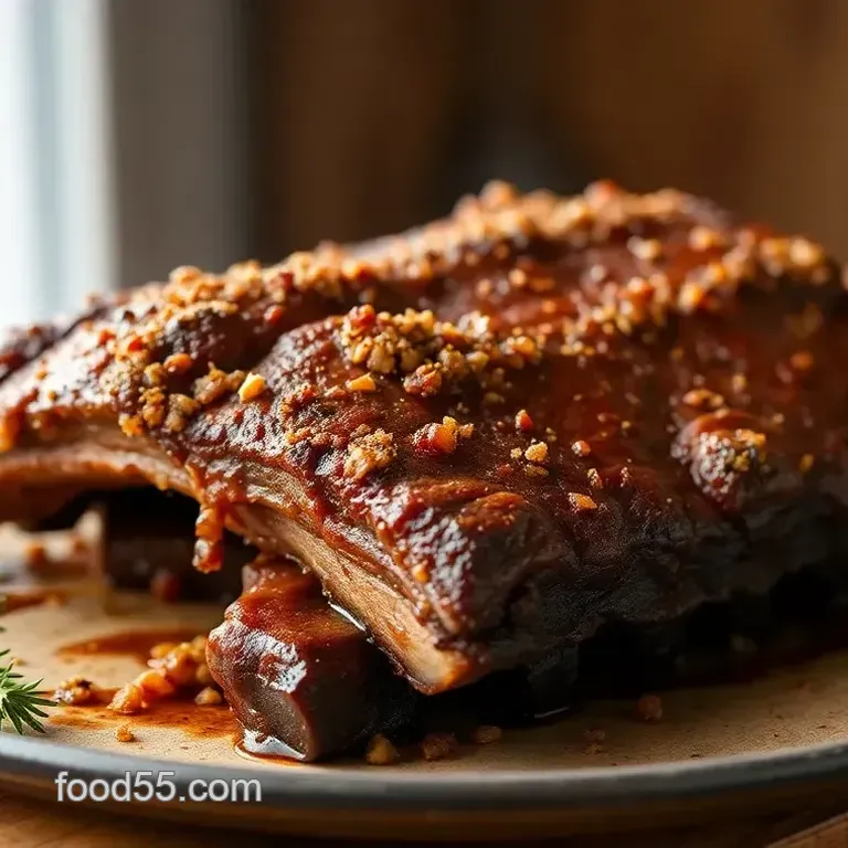 Smoked Beef Ribs with Flavorful Crust