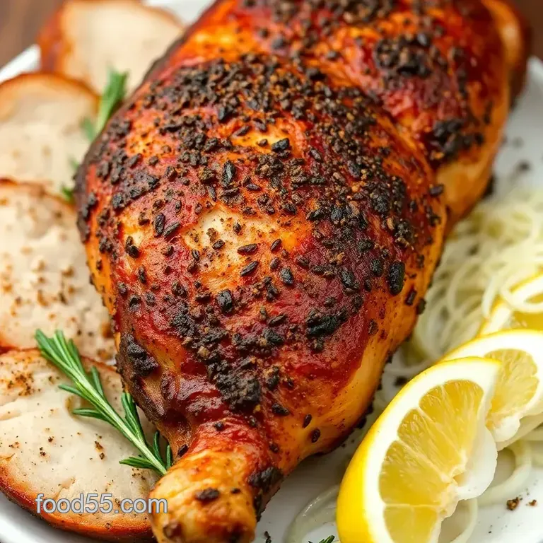 Smoker Turkey Breast Deliciously Seasoned presentation