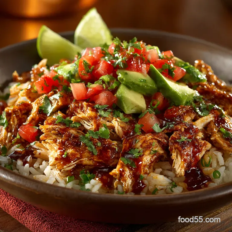 Smoky Chicken Taco Poblano Rice Bowls