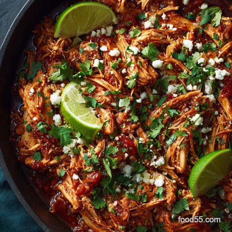 Stovetop Chicken Tinga Effortless RestaurantQuality Skillet Chicken Tinga
