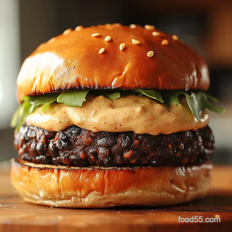 SmokySpicy Black Bean Burgers with Chipotle Lime Mayonnaise