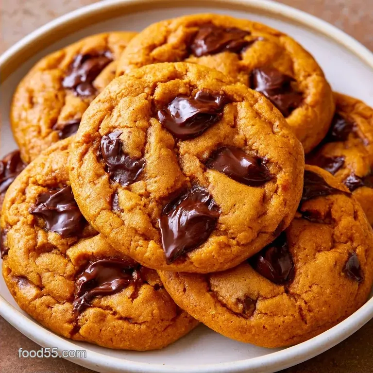Sourdough Pumpkin Chocolate Chip Cookies with Browned Butter